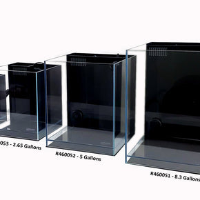 1.2 Gallon All in One Betta Tank - Low Iron Ultra Clear Aquarium - 5.90" x 5.90" x 7.87"
