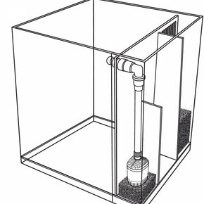 5 Gallon Elevated 45° Degree Low Iron Ultra Clear Aquarium - 9.84" x 9.84" x 11.81"